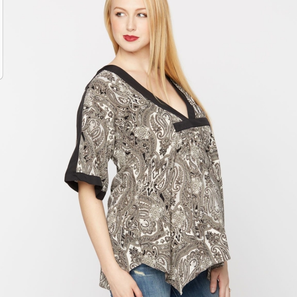 A Pea in the Pod by Rachel Zoe maternity blouse S